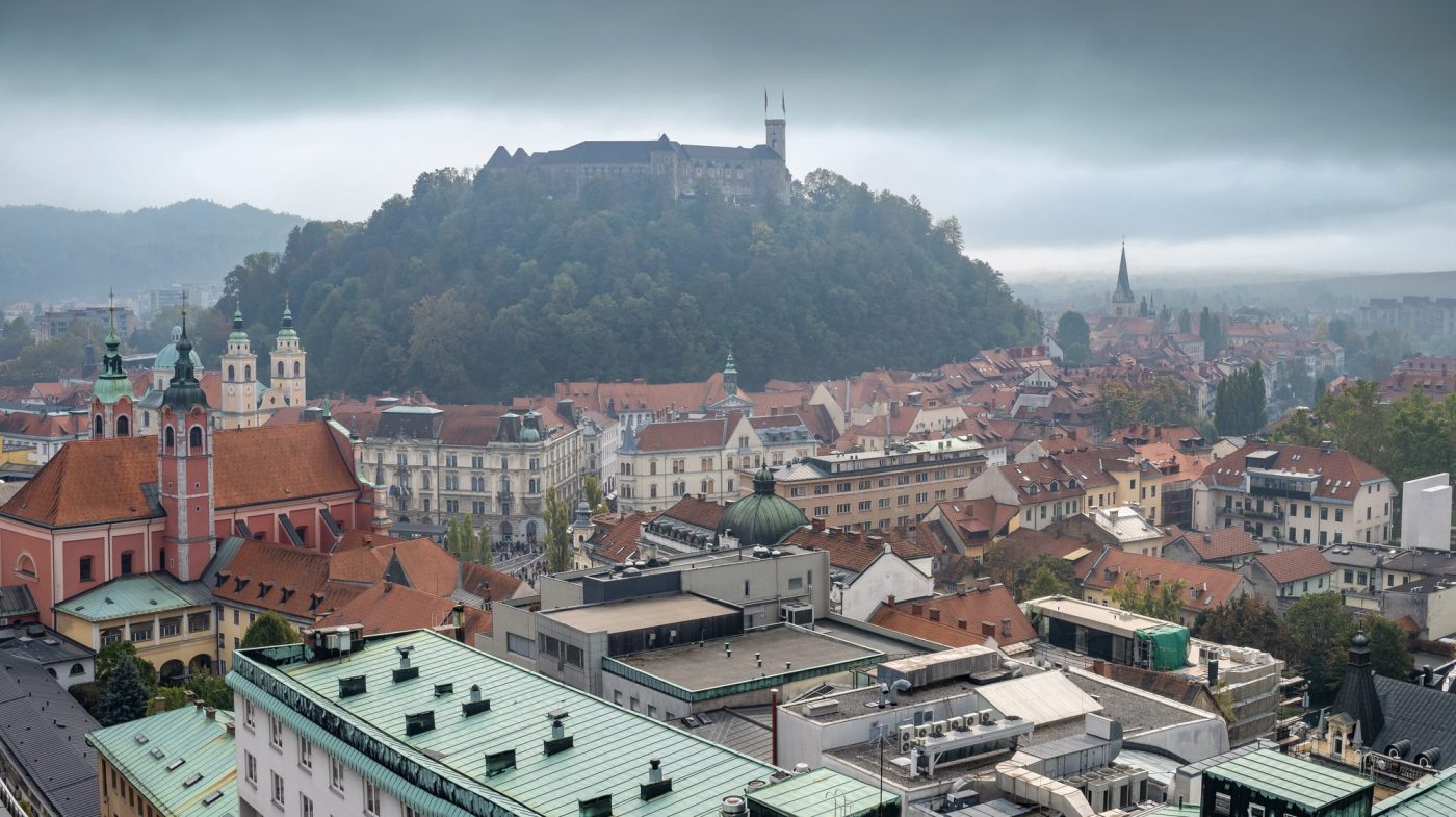 View of Ljubljana city – destination of Bled to Ljubljana transfer