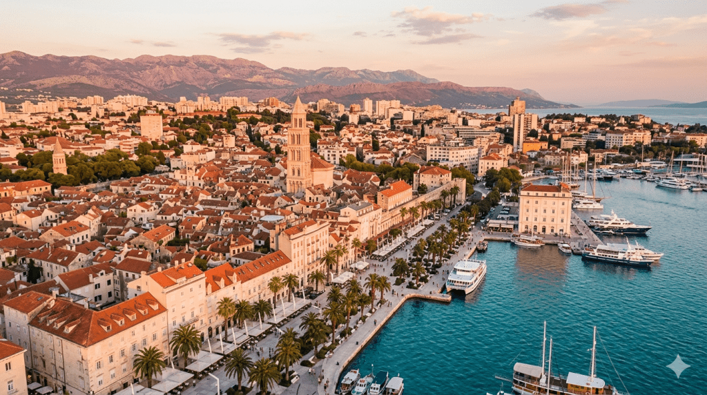 how to get from lake bled to split