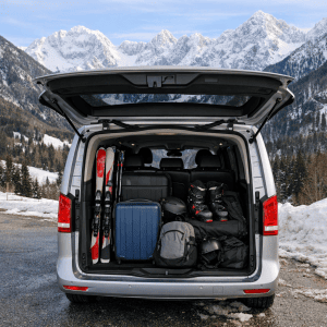 Luggage and Skis on the Shuttle: What Actually Fits in an 8-Seater Minivan